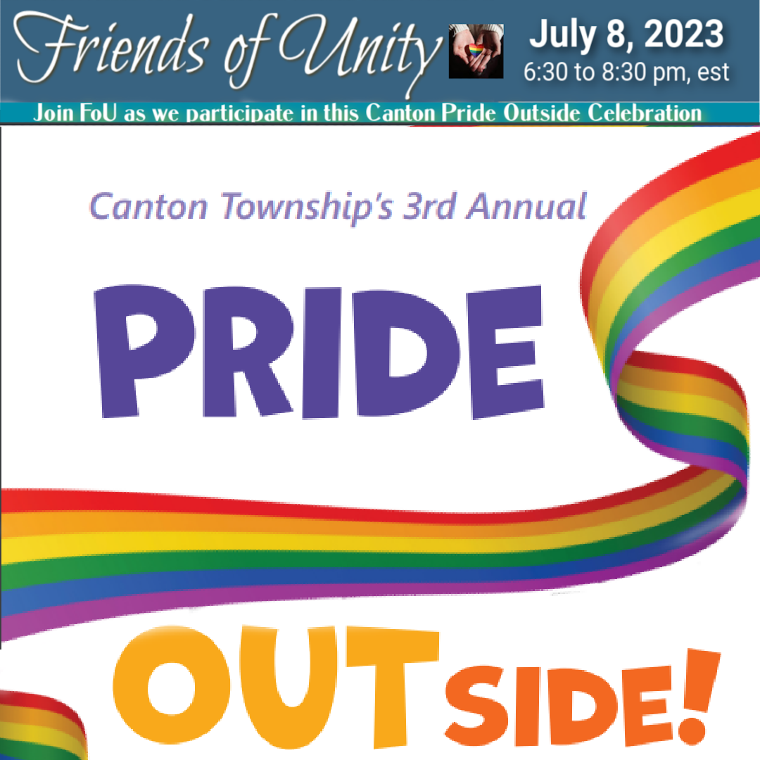 Join FoU at the Canton Pride Outside Celebration